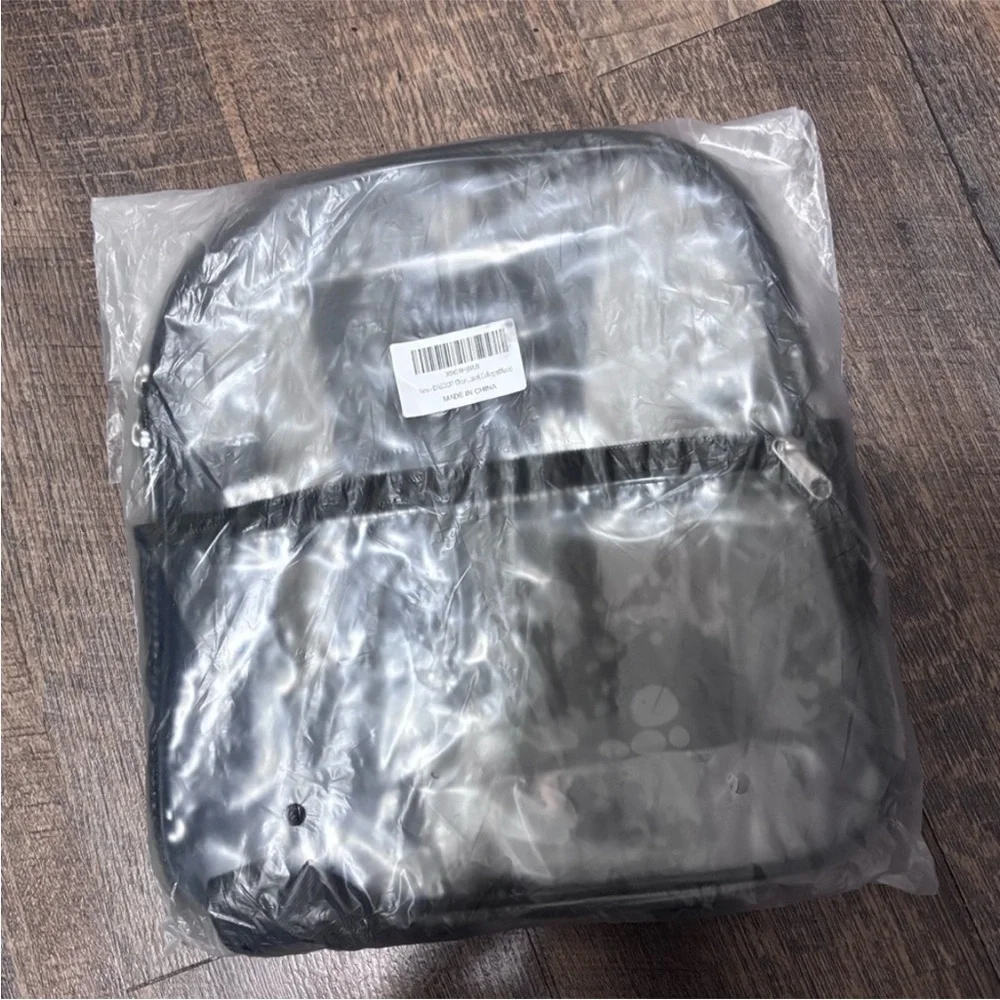 Clear Backpack with Black Accents
